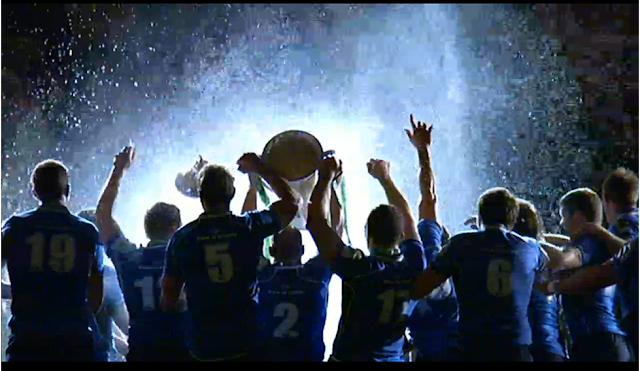 Leinster Rugby team celebrating their 2011 Heineken Cup victory