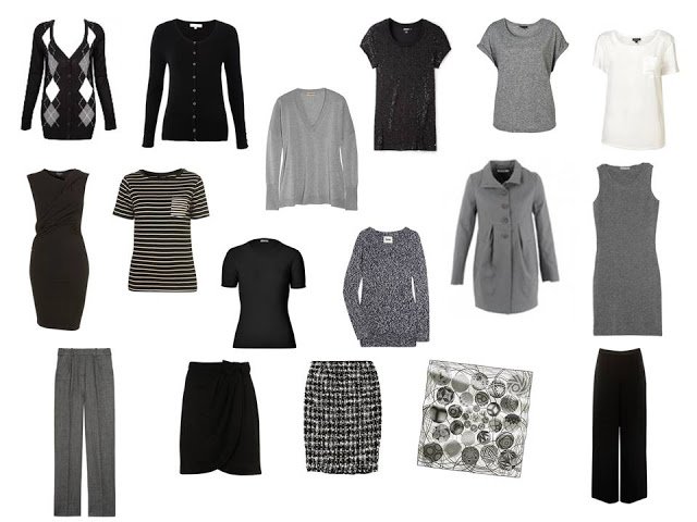 A Travel Capsule Wardrobe - Packing in black, white and grey for a week ...