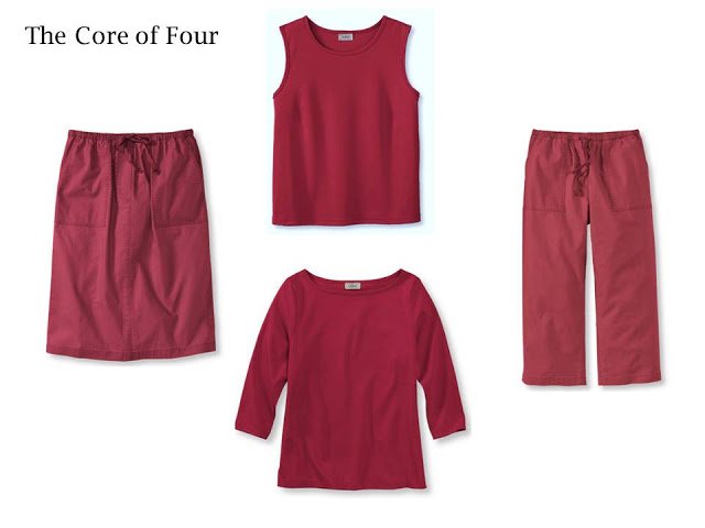 The Core of Four, 4 pieces of clothing in 1 color
