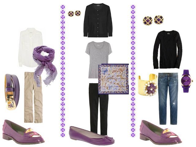 The original version of A Common Wardrobe, with purple accessories.