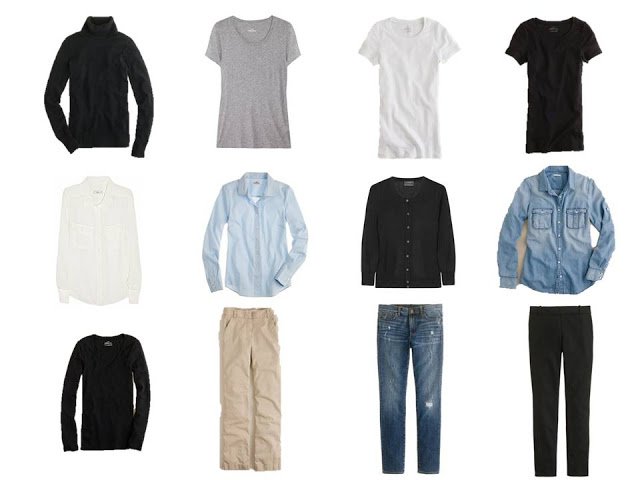 The original 12-piece version of A Common Wardrobe