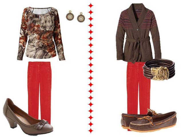 Red Jeans & Warm Colors - The Vivienne Files