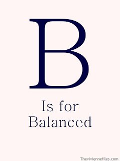 B is for Balanced in the ABC's of Chic Sightings