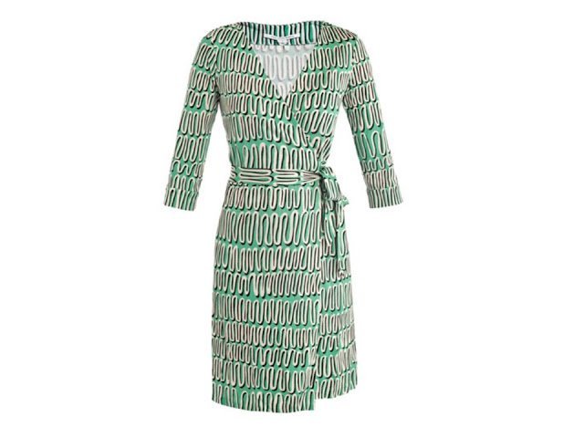 Diane Furstenberg Wrap Dress Top ...