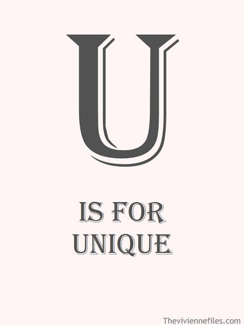 U is for Unique poster