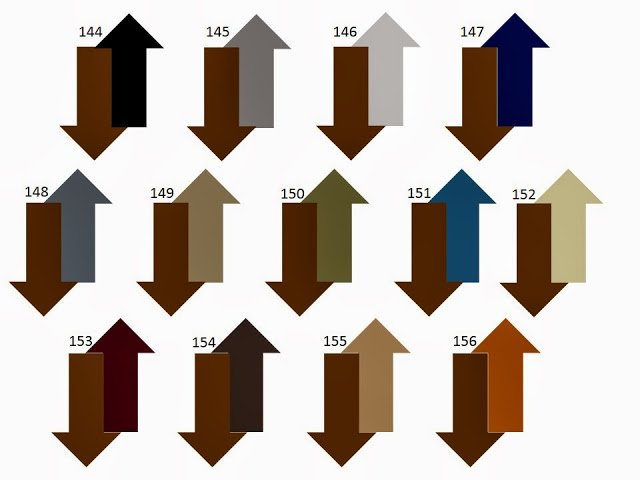 13 combinations of a secondary neutral color with saddle or cognac brown