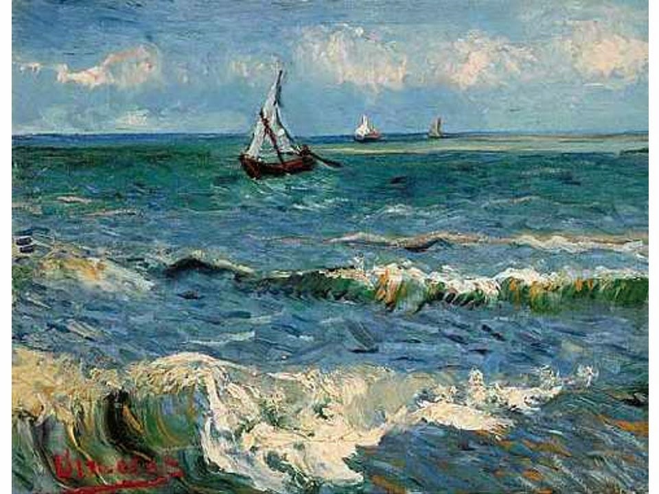 The Sea at Saintes Maries de la Mer by Vincent Van Gogh