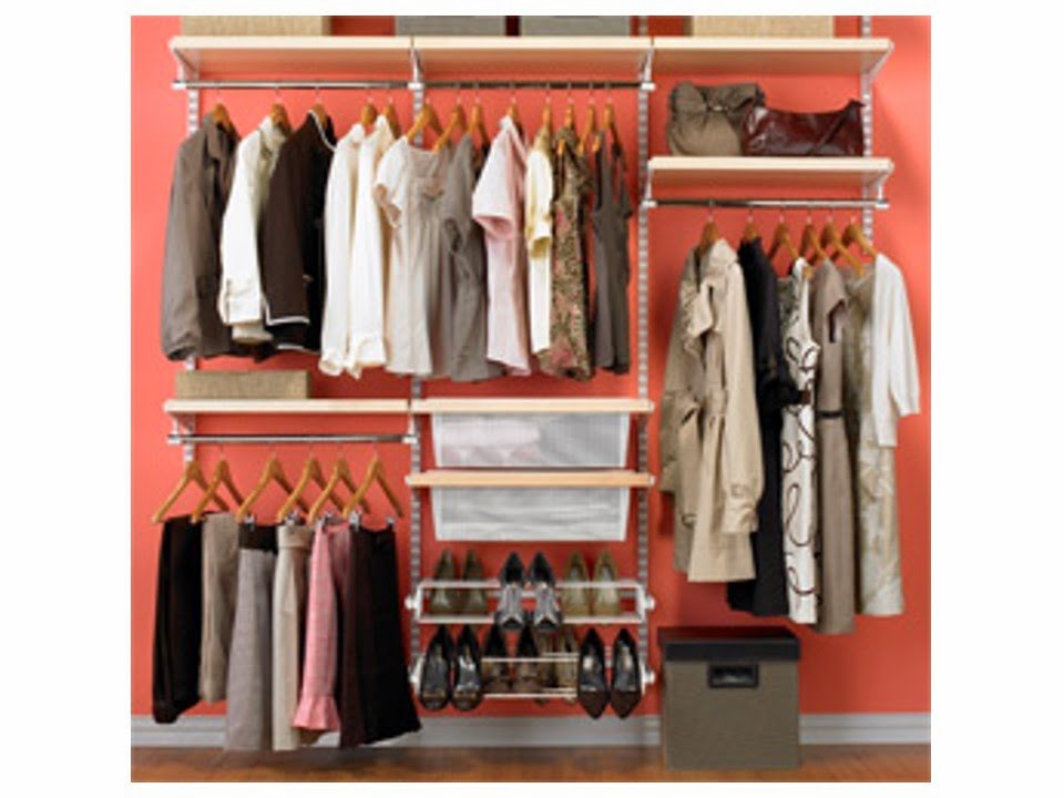well-organized closet in which all of the clothes are visible