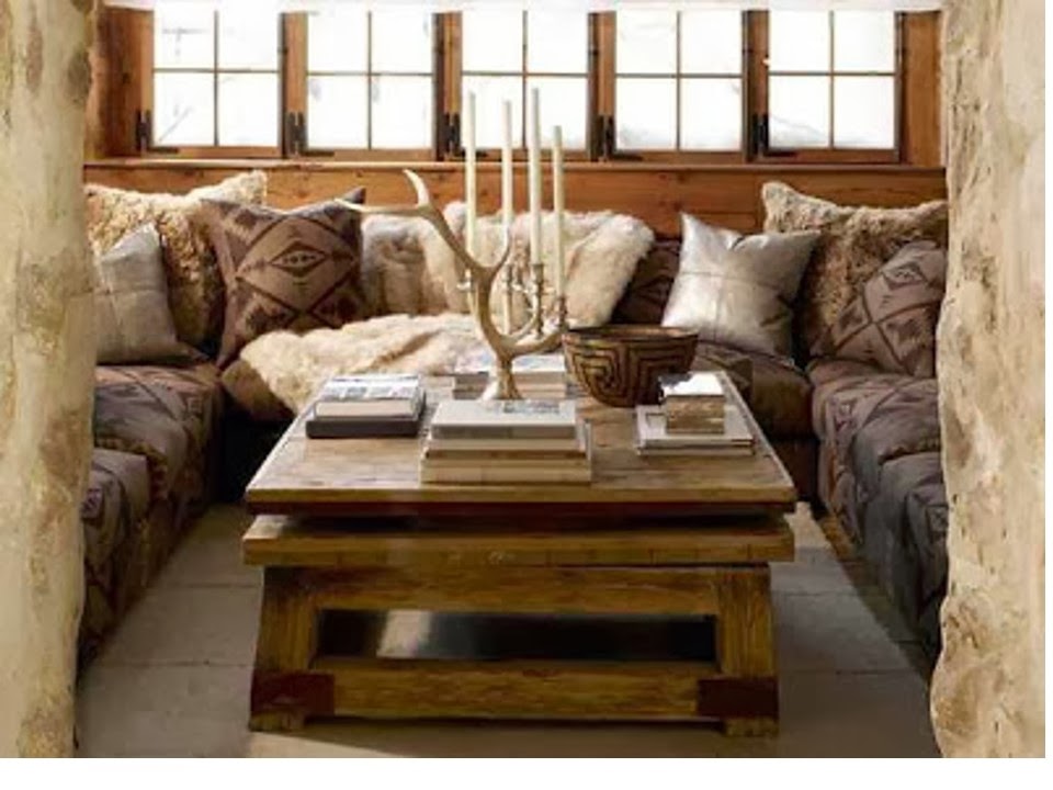 Chalet room designed by Ralph Lauren