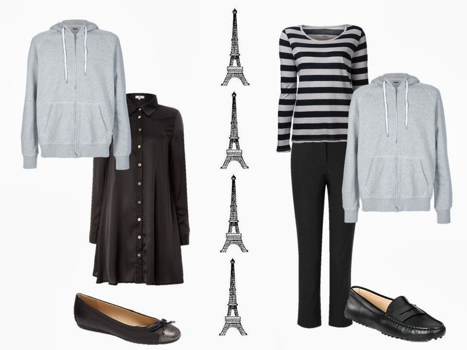 Casual, classic outfits to wear in Paris