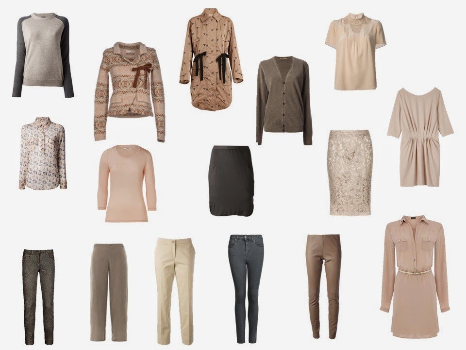 a capsule travel wardrobe in beige and taupe inspired by a Paris hotel room