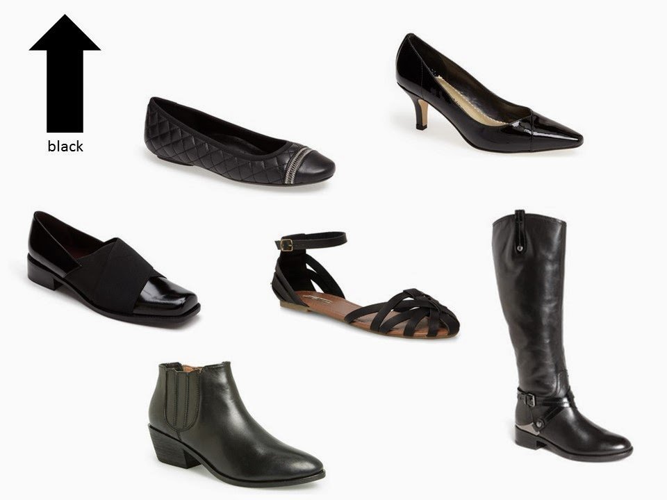 six classic black shoe styles