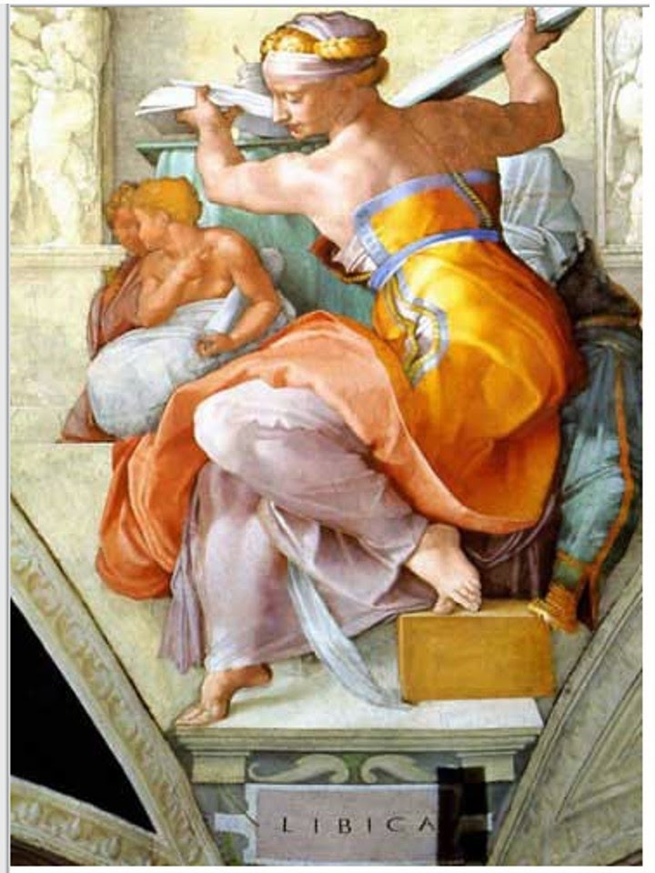 The Libyan Sibyl - Michelangelo