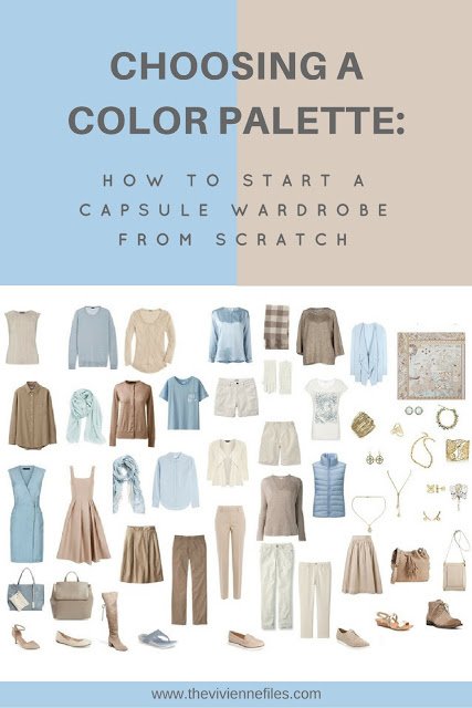 How to start a capsule wardrobe from scratch by choosing a color palette