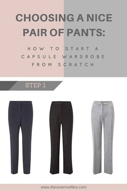 How to start a capsule wardrobe from scratch - step 1 - a pair of pants