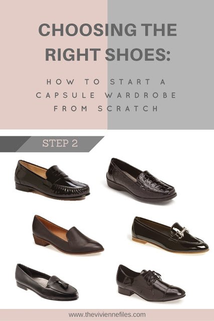 How to build a capsule wardrobe from scratch - step 2 - choose the right shoes