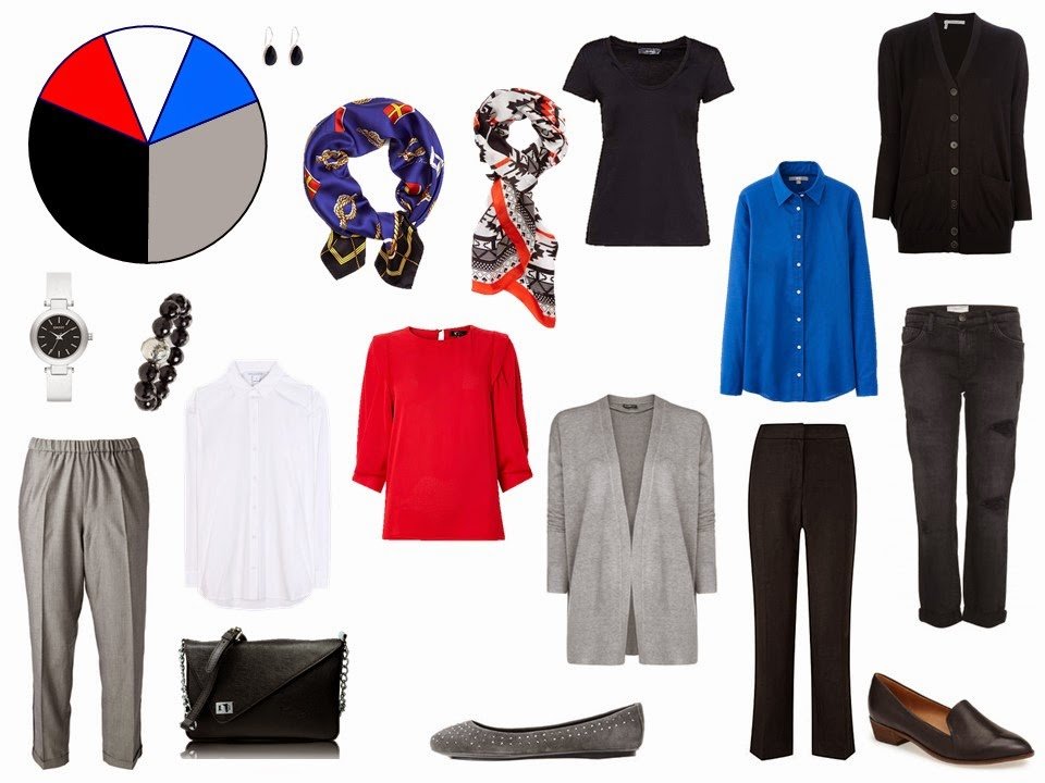 black and grey travel capsule wardrobe