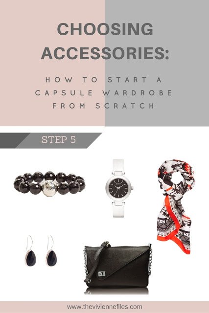 How to build a capsule wardrobe - step 5 - Accessories 