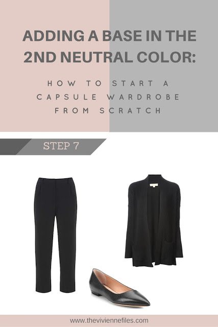 How to build a capsule wardrobe from scratch - step 7 - adding a base in a second neutral color