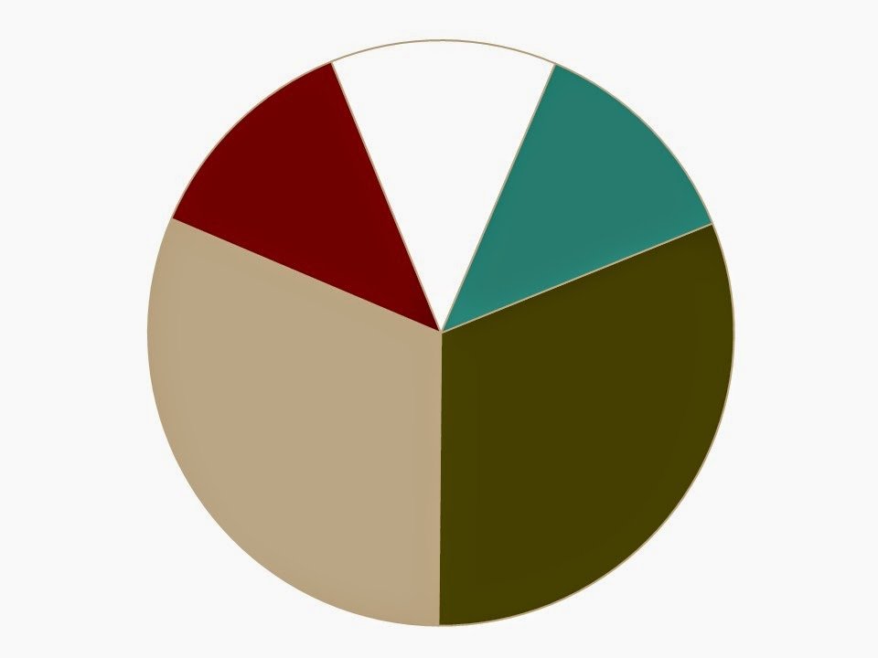 wardrobe color scheme in khaki and olive draw with russet and turquoise accents