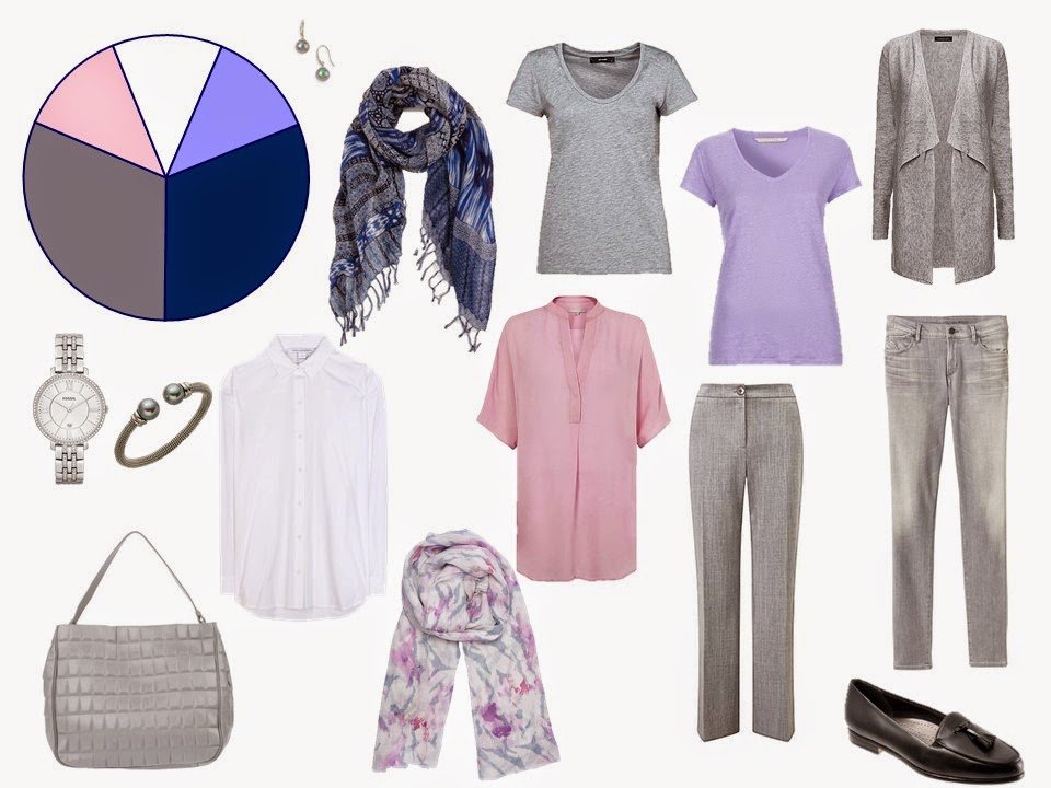 How to build a capsule wardrobe from scratch - step 6 - adding accent color tops and scarf