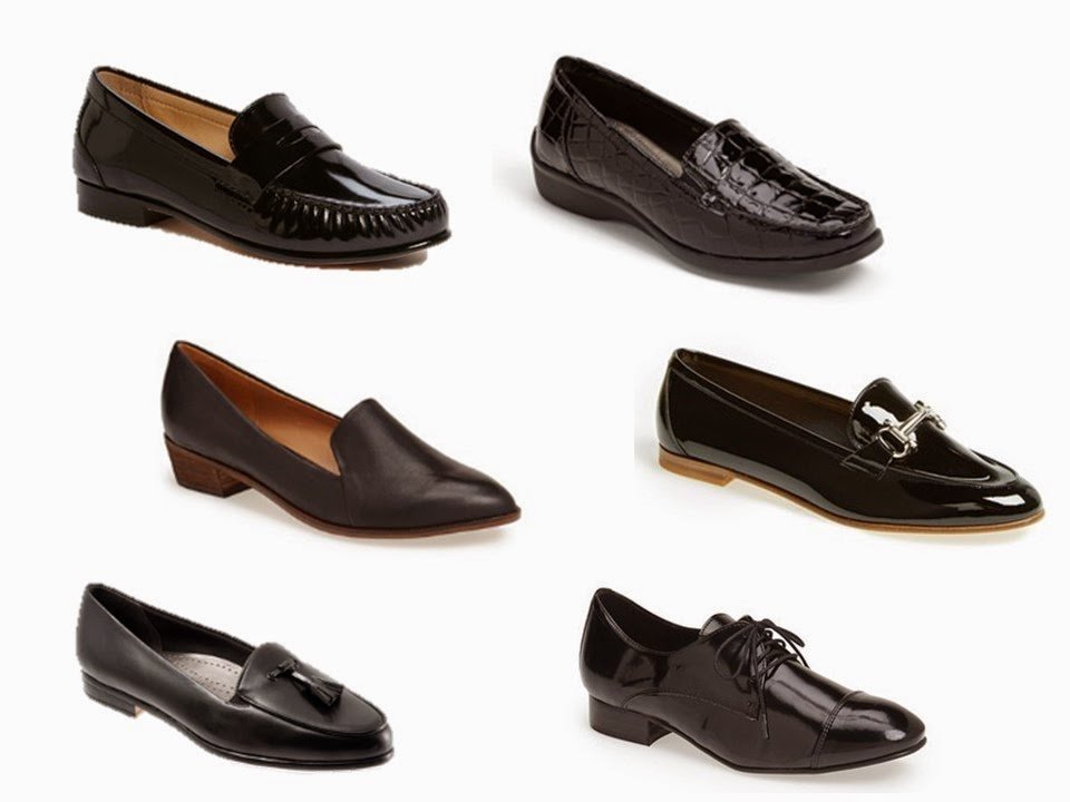 simple black women's shoes that can be worn with dress pants