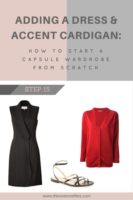 How to build a capsule wardrobe - step 15 - a dress and a cardigan