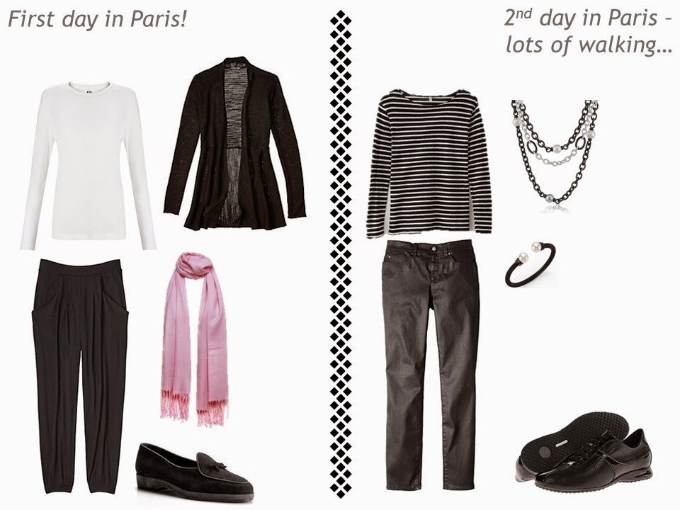 2 outfits for a Paris/Amsterdam vacation