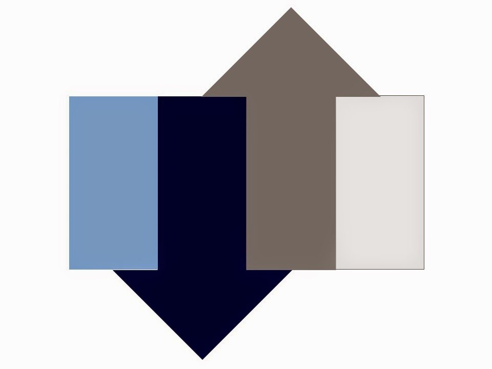 color scheme of smoky blue, pearl grey, navy and grey