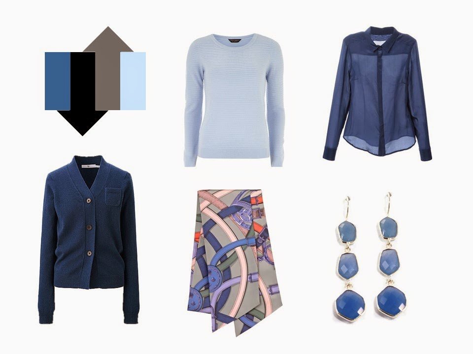 The French 5-Piece Wardrobe + A Common Capsule Wardrobe: Shades of blue, with Black and Grey