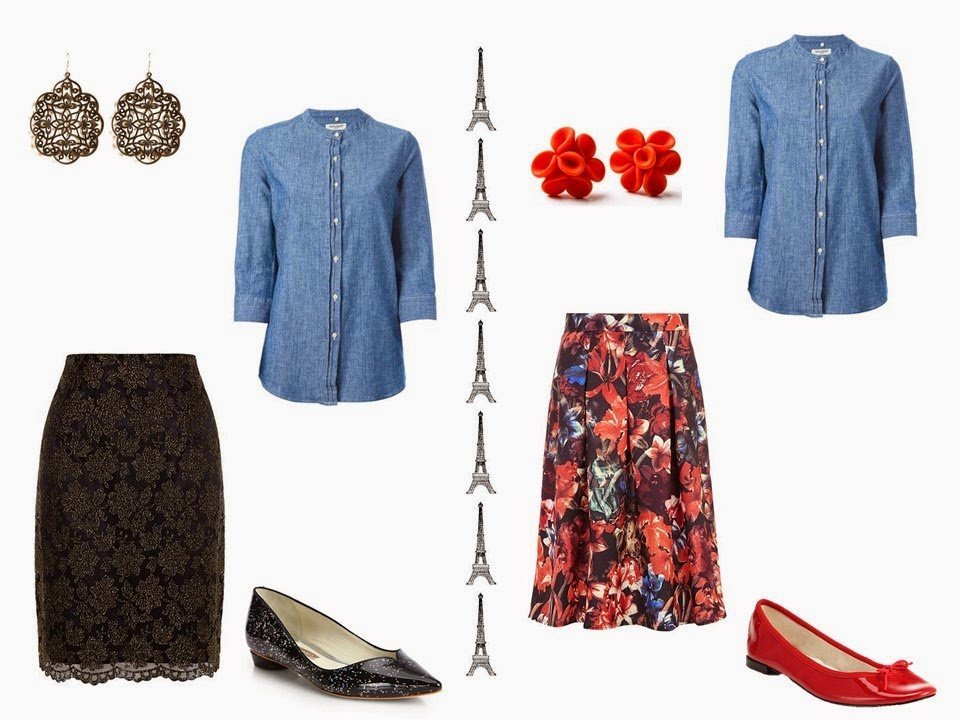 Can you wear a denim shirt with a dressy skirt? Yes!
