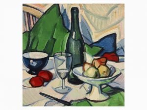 Still Life with Bottle by Samuel John Peploe