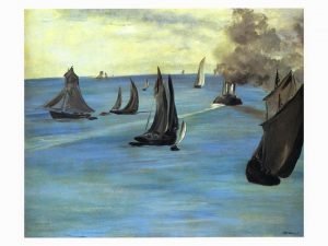 Steamboat leaving Boulogne by Edouard Manet