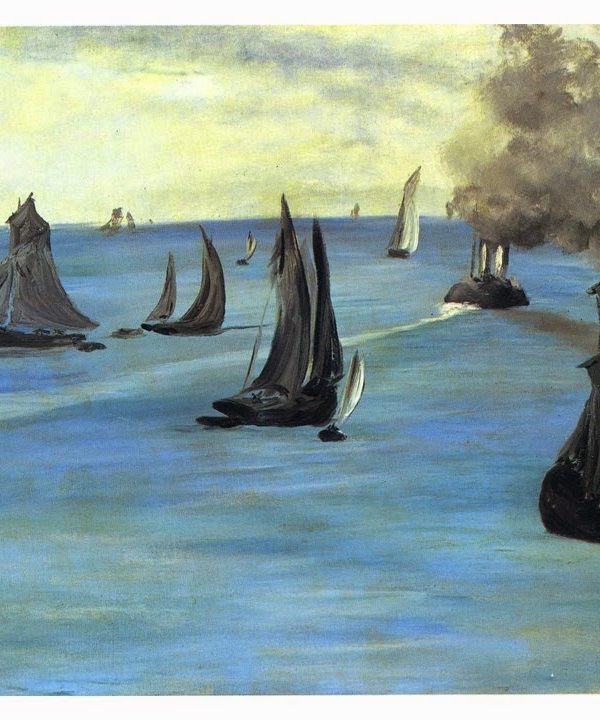 Steamboat leaving Boulogne by Edouard Manet