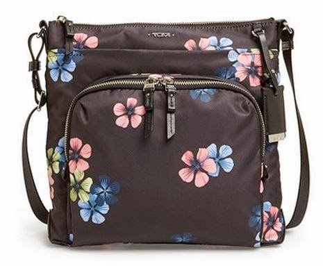 M tan nylon crossbody bag