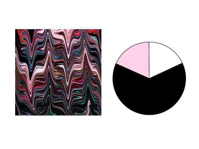 black, pink, red, teal and aqua marble patterned silk scarf with black, white and pink color scheme