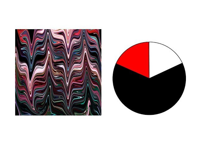black, pink, red, teal and aqua marble patterned silk scarf with red, black and white color scheme