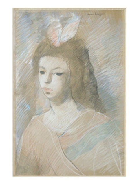 Portrait of a Girl by Marie Laurencin Portrait of a Girl by Marie Laurencin
