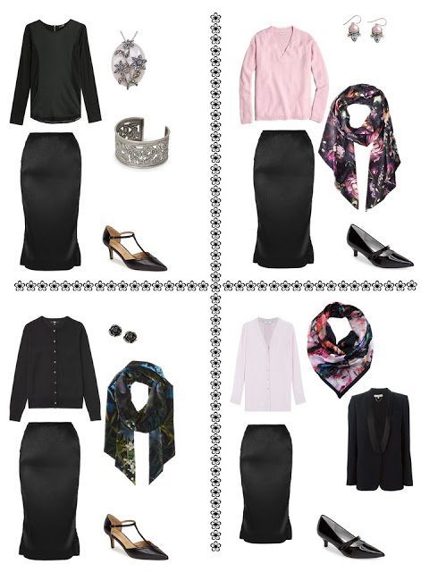 Build a Capsule Wardrobe Starting with a Scarf: Silvie Shadow by Ted ...