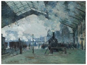 Arrival of the Normandy Train, Gare Saint-Lazare by Claude Monet