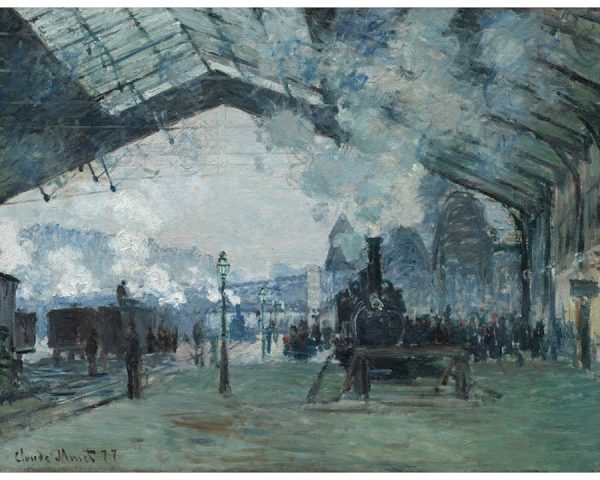 Arrival of the Normandy Train, Gare Saint-Lazare by Claude Monet