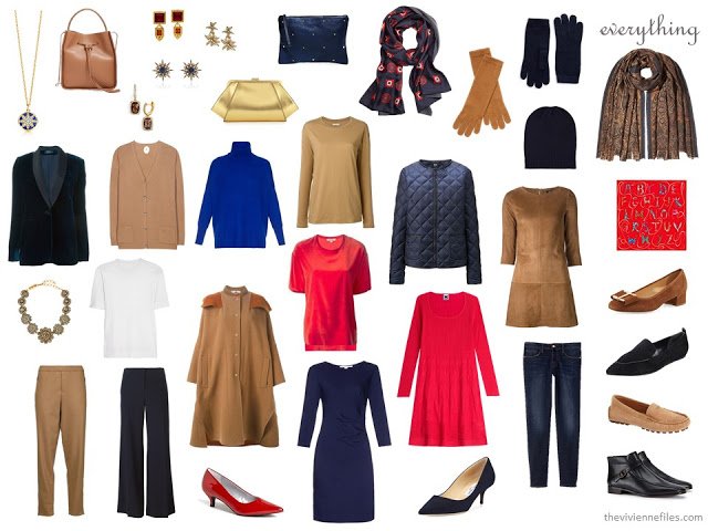 extravagant, expensive travel capsule wardrobe for a cold weather city vacation