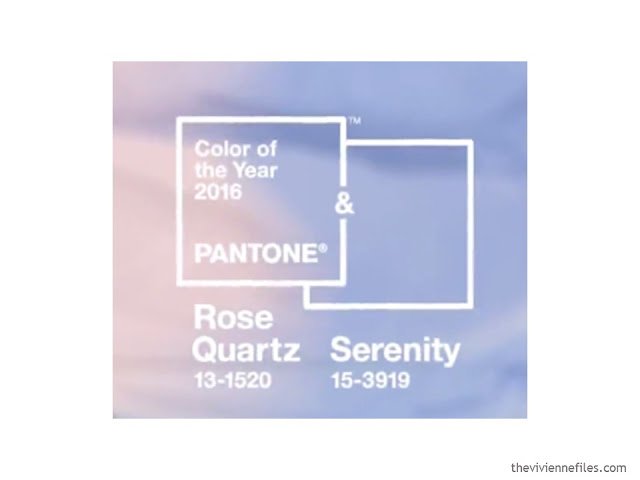 Pantone Color(s) for the year 2016: Rose Quartz and Serenity