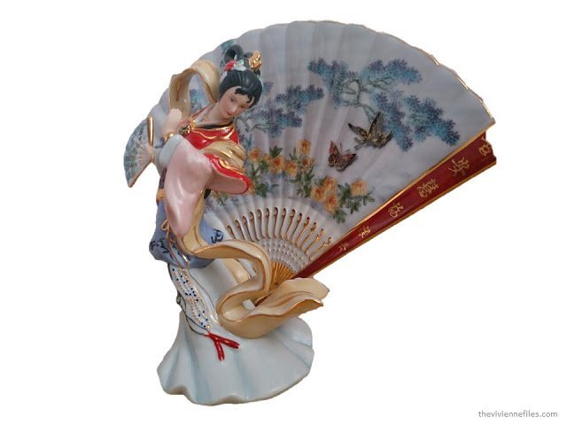 a porcelain figuring of a geisha