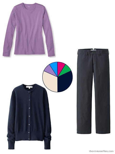 How to Build a Capsule Wardrobe One Piece at a Time, 3 Accent Colors with Navy and Beige