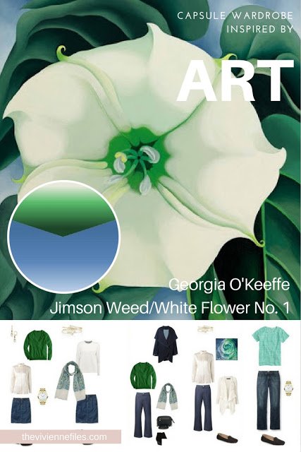 How to Build a Capsule Wardrobe by Starting with Art: Jimson Weed/White Flower No. 1 (1932) by Georgia O'Keeffe