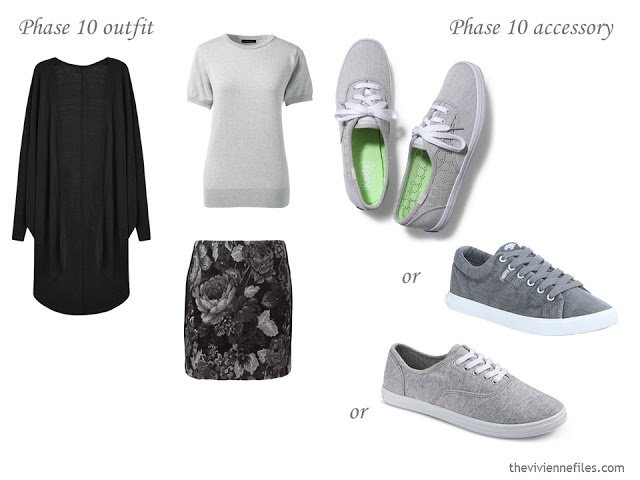 How to Build a Capsule Wardrobe of Accessories in a Grey, Blue, Lilac and Black color palette