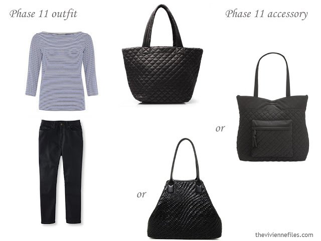 How to Build a Capsule Wardrobe of Accessories in a Cobalt, Black and Grey color palette