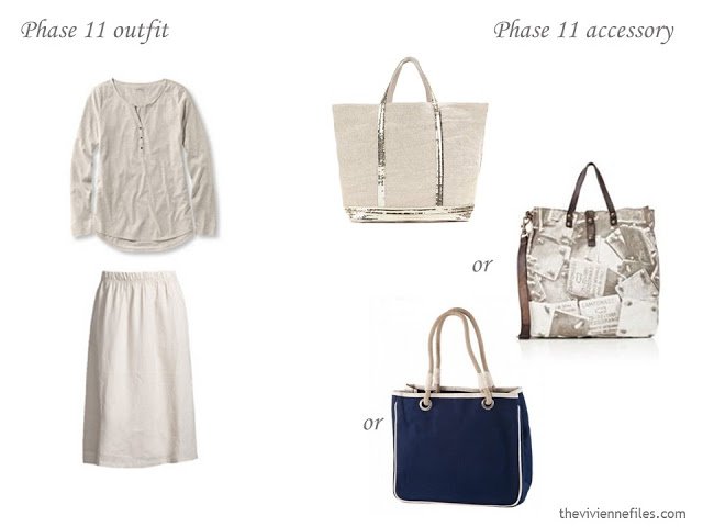 How to Build a Capsule Wardrobe of Accessories in a Navy, Beige and Poppy color palette