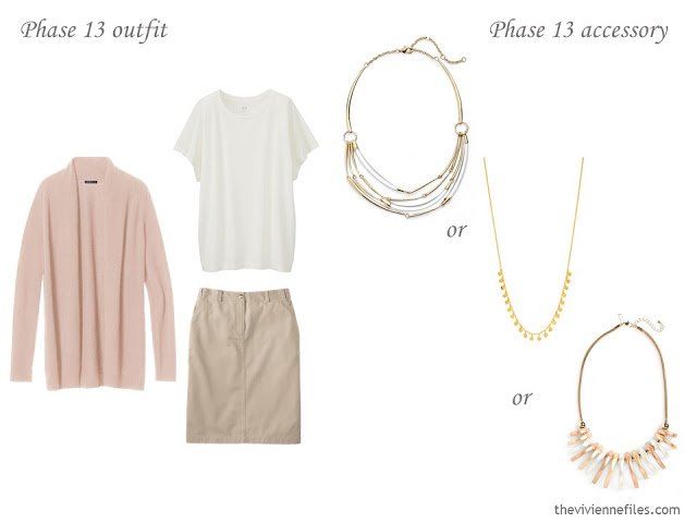 How to Build a Capsule Wardrobe of Accessories in a Beige, Sage and Blush color palette